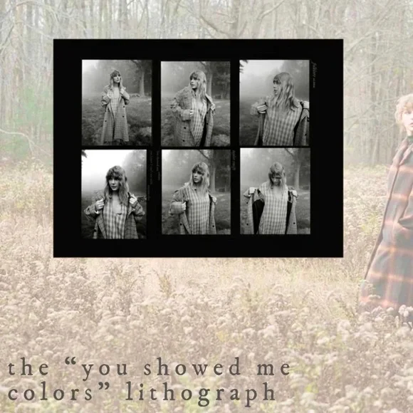 Taylor Swift | Wall Decor | Taylor Swift Folklore Era Lithograph  